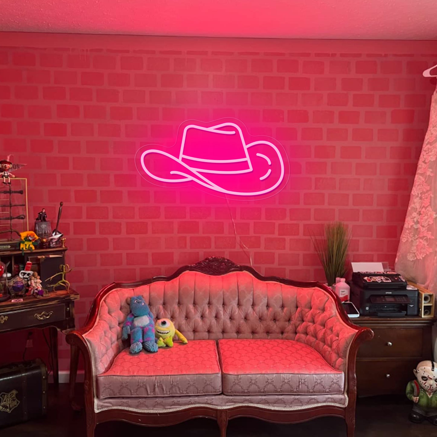 Cowboy Hat Neon Sign, Cowboy Straw Hat Neon Sign, Cowboy Hat With Name Sign, Cowgirl Led Neon Sign, Western Neon Light , Personalized Gifts