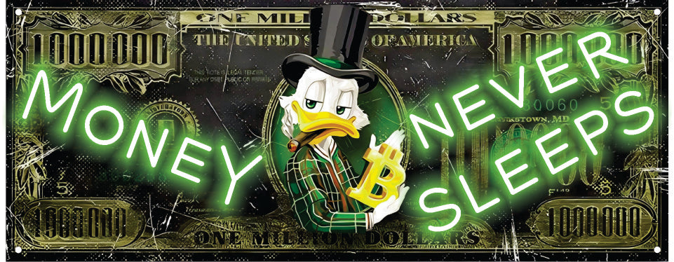 Million Dollars Neon Sign Money Never Sleeps Neon Art Dollar Light Sign Room Decor Gaming Room