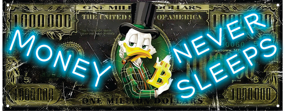 Million Dollars Neon Sign Money Never Sleeps Neon Art Dollar Light Sign Room Decor Gaming Room