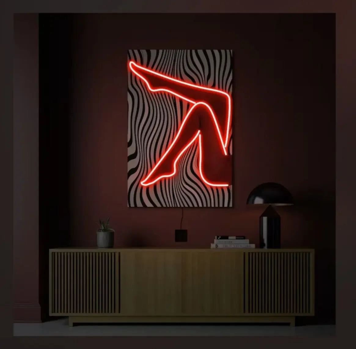 Legs Neon Art Women Body Wall Art Neon Sign Sexy Nombre Personalizado Party Neon Party Decoration