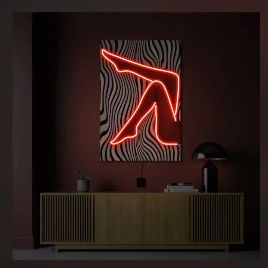 Legs Neon Art Women Body Wall Art Neon Sign Sexy Nombre Personalizado Party Neon Party Decoration