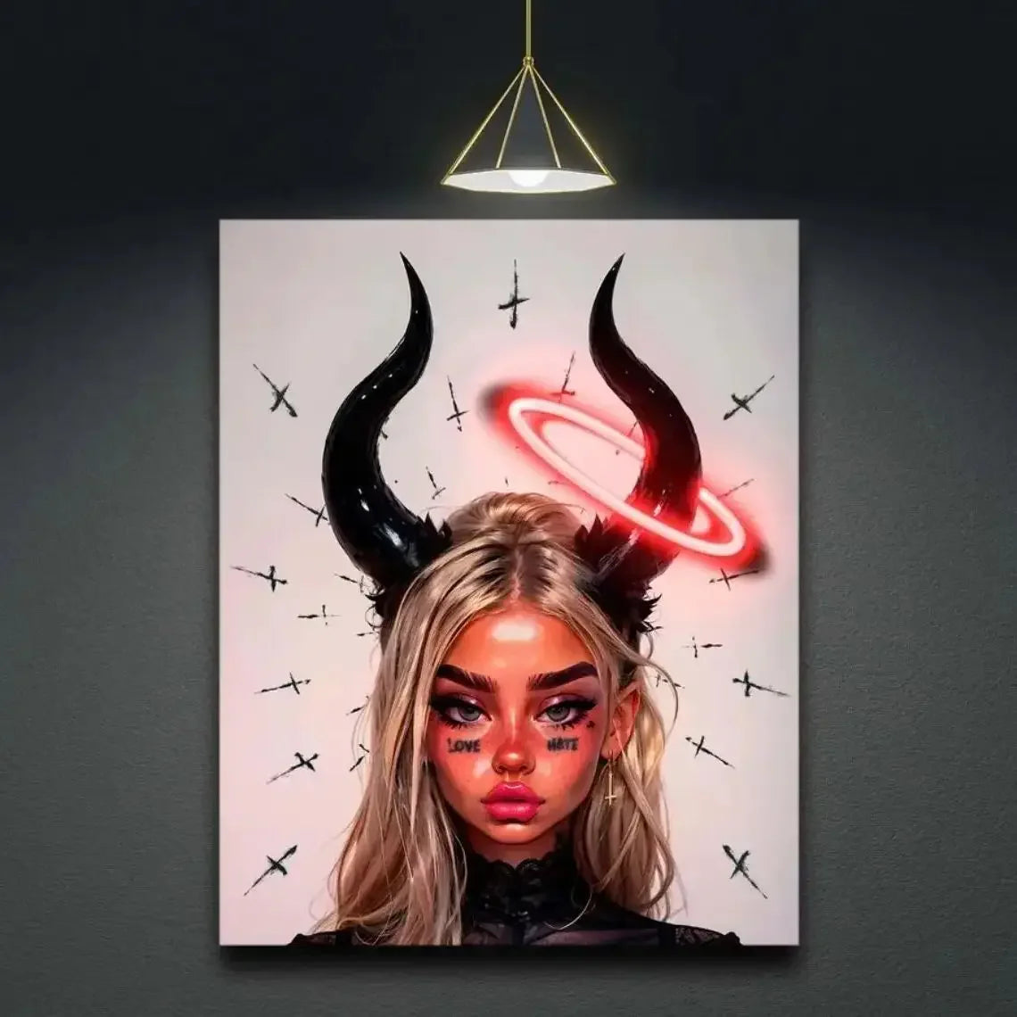 Girl Neon Painting Art Neon Light Wall Art Neon Painting Art Custom Led Sign Personalized Gifts Home Decor Gift Unique