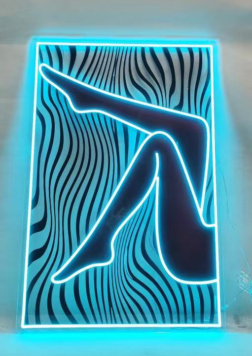 Legs Neon Art Women Body Wall Art Neon Sign Sexy Nombre Personalizado Party Neon Party Decoration