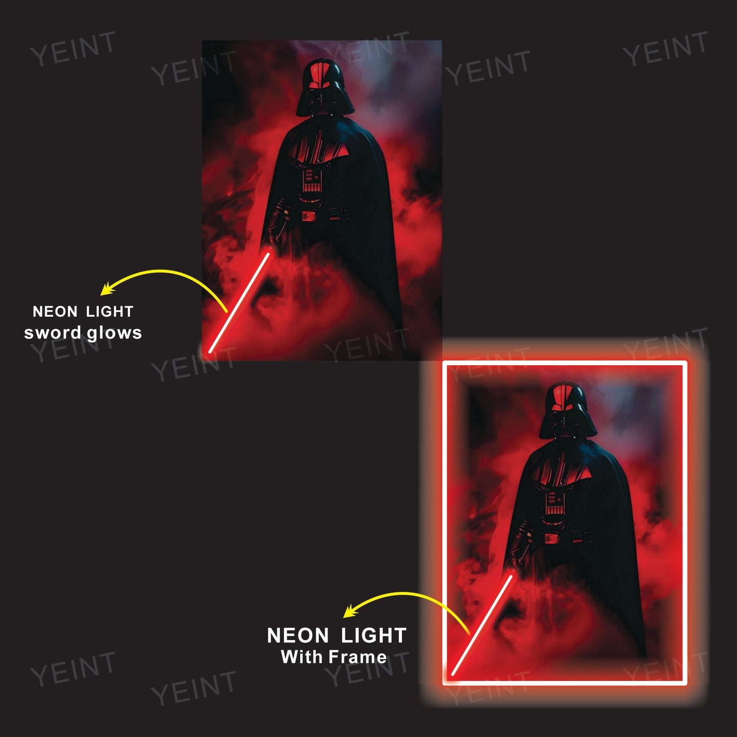 Darth Vader Neon Art Neon Light Wall Art Lightsaber neon sign Led light Wall Decor Custom Led Sign Personalized Gifts Movie po