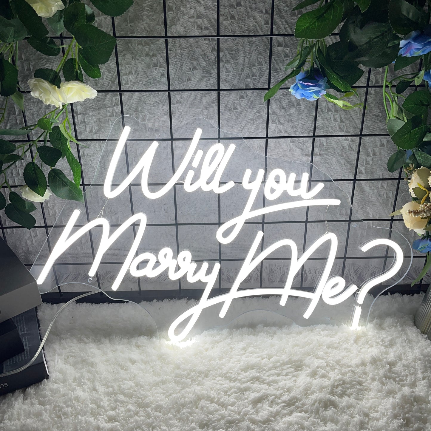 Will You Marry Me? Neon Sign Custom Wedding Neon Sign Led Light Home Wall Decor Wedding Party Backdrop Wedding Decor Personalized Gift