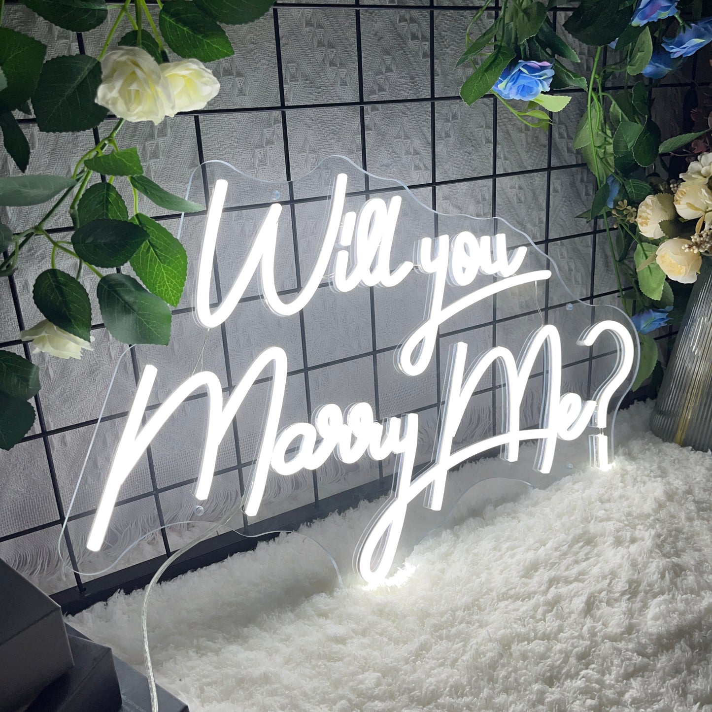 Will You Marry Me? Neon Sign Custom Wedding Neon Sign Led Light Home Wall Decor Wedding Party Backdrop Wedding Decor Personalized Gift