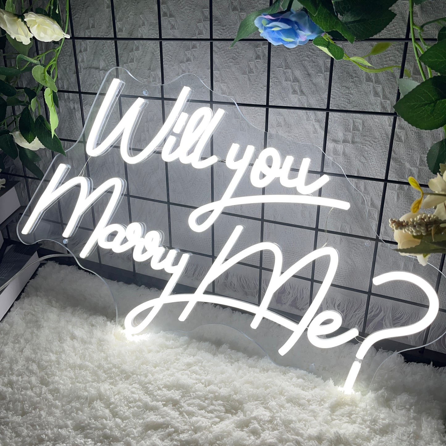 Will You Marry Me? Neon Sign Custom Wedding Neon Sign Led Light Home Wall Decor Wedding Party Backdrop Wedding Decor Personalized Gift