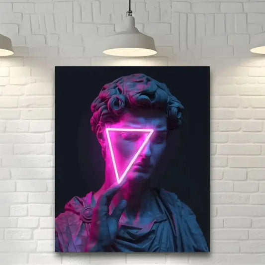 David Statue Neon Art This Is Art Neon Sign Custom Led Sign Personalized Gifts Man cave light up sign David Bubble Gum Framed Pr