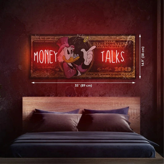 Dollar Neon Sign Money Talks Neon Sign Dollar Light Sign Dollar Neon art Money Wall art