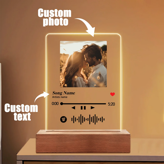 Personalized photo LED lights Bedroom night lights, custom photo lights, birthday gifts, to commemorate special occasions.