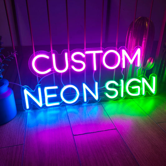 Custom Neon Sign Personalized Text Logo Names Customized LED Neon Signs Birthday Wedding Party Bar Coffee Wall Light Decoration