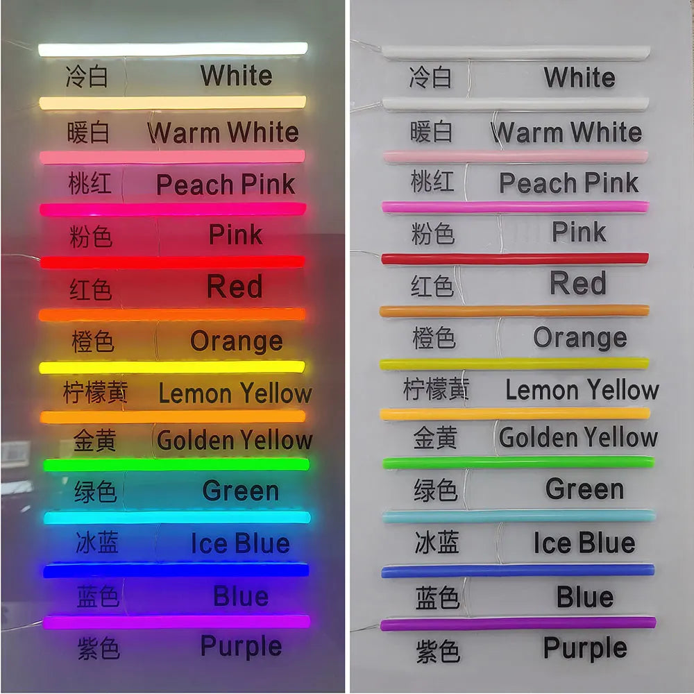 Custom Neon Sign Personalized Text Logo Names Customized LED Neon Signs Birthday Wedding Party Bar Coffee Wall Light Decoration