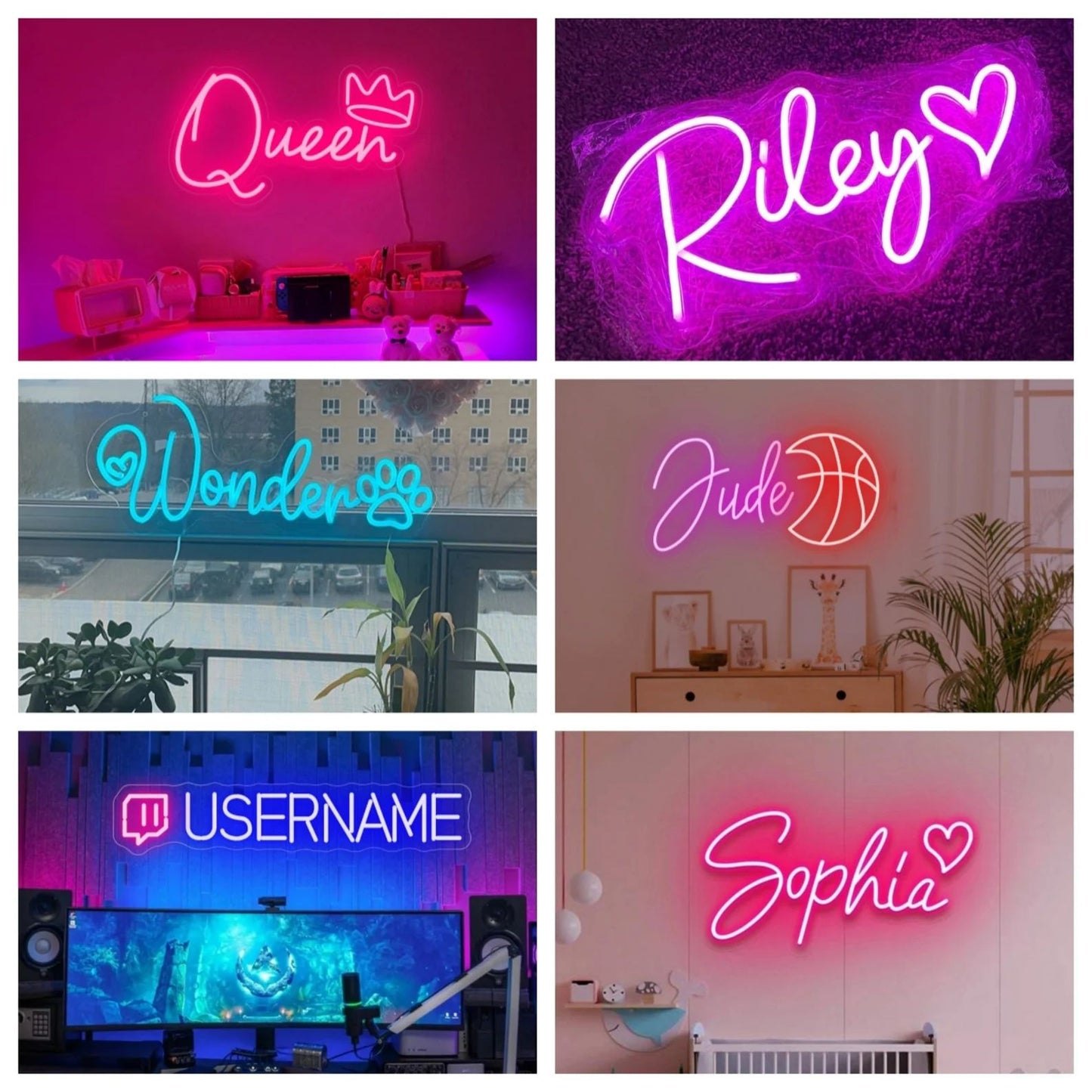 Custom Neon Name Sign, Neon Sign Bedroom, Teens Boys Room Decor Girls Bedroom Ideas, Gift for Kids, Dorm Decor, Graduation/Birthday Gift